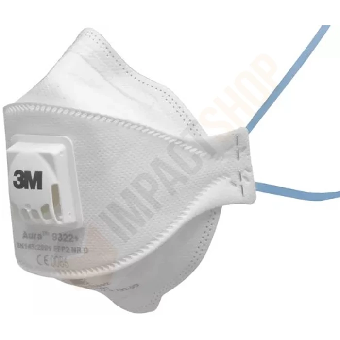 3M 9322+ FFP2 NR D szelepes részecskeszűrő félálarc (10 db)