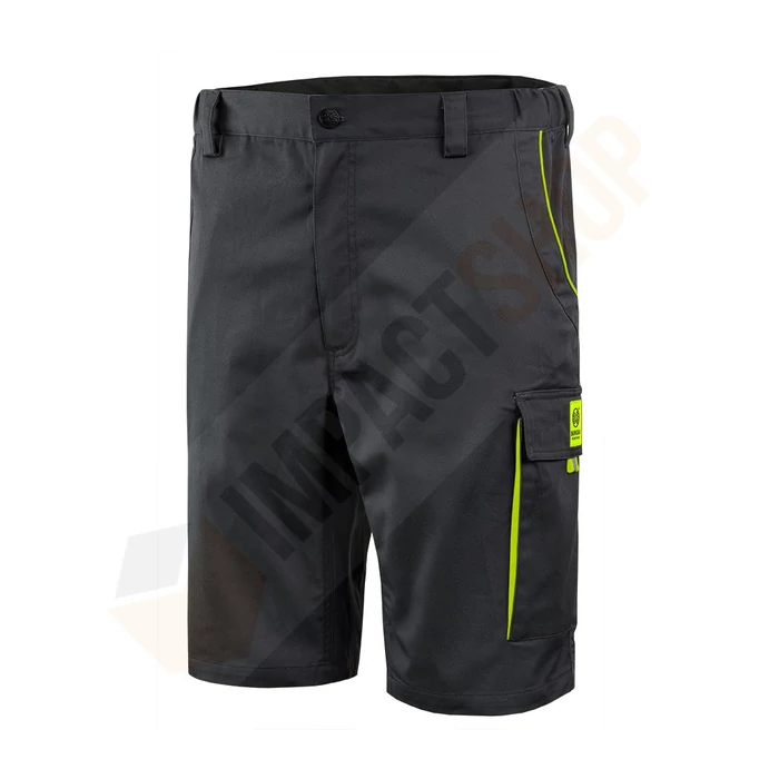 Burgia 7086 Stretch Pure rövidnadrág fekete-sárga