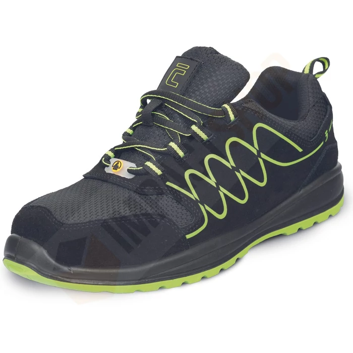 Cerva Raven Sporty S1P ESD SR zöld védőcipő