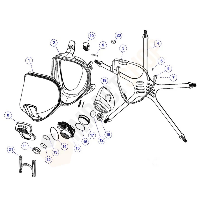 Coverguard 20401 Panarea beszéd membrán ábrán 17.