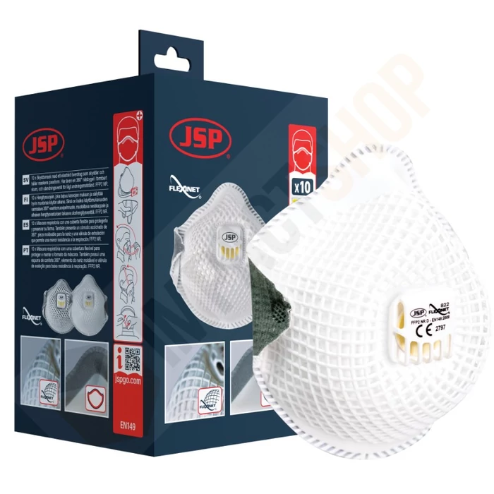 JSP Flexinet 822 FFP2 szelepes pormaszk (10 db)