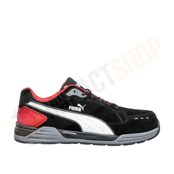 Puma Airtwist black red S3 ESD HRO SRC munkavédelmi cipő