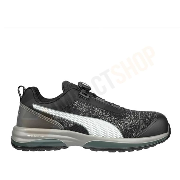 Puma Charge black disc low S1P ESD HRO SRC védőcipő