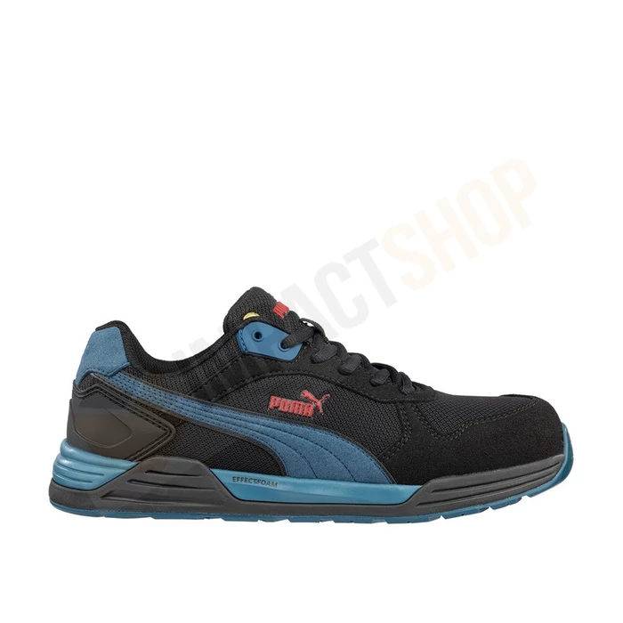 Puma Frontside blk/blue low S1P ESD HRO SRC védőcipő