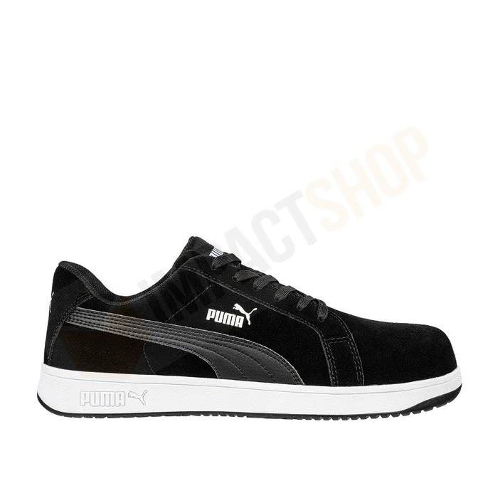 Puma Iconic black low S1PL ESD FO HRO védőcipő