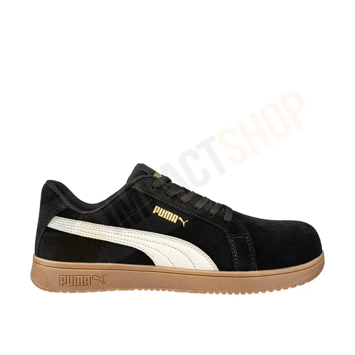 Puma Iconic blk/gum low S1PL ESD FO HRO védőcipő
