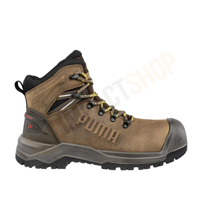 Puma Iron HD brown mid S3S FO LG CI SR védőbakancs