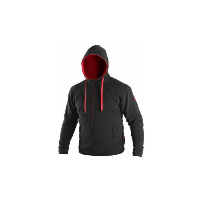 CXS Harrison kapucnis pulóver Fekete/piros