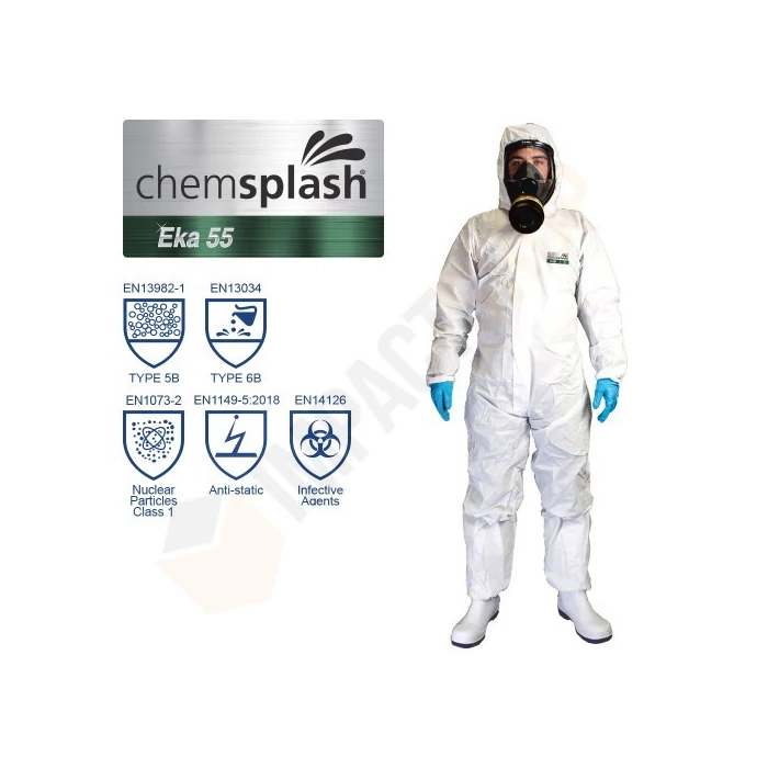 Chemsplash 2511 EKA 55 Védőoveráll type 5B/6B