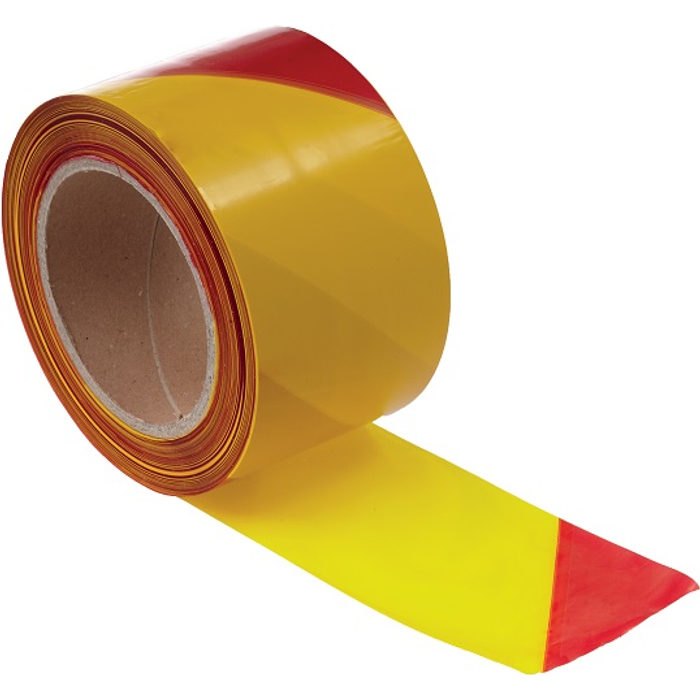 Haliki jelzőszalag nem öntapadós sárga-piros 200m 7cm