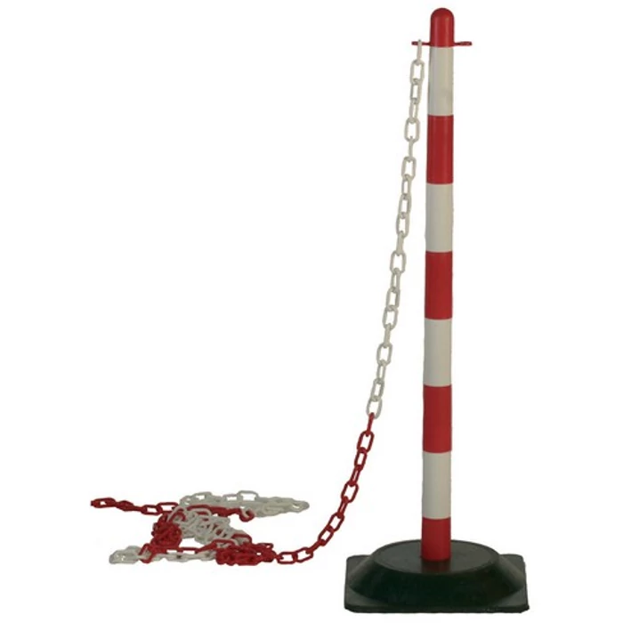 Coverguard gan70060 jelzőoszlop + talp piros-fehér