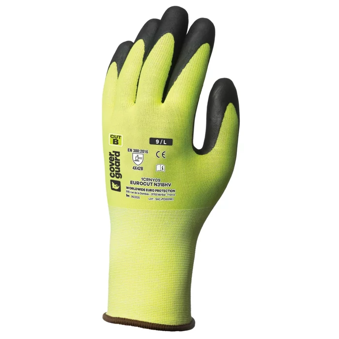 Coverguard Eurocut 3 N318HV Vágásbiztos HV nitril kesztyű