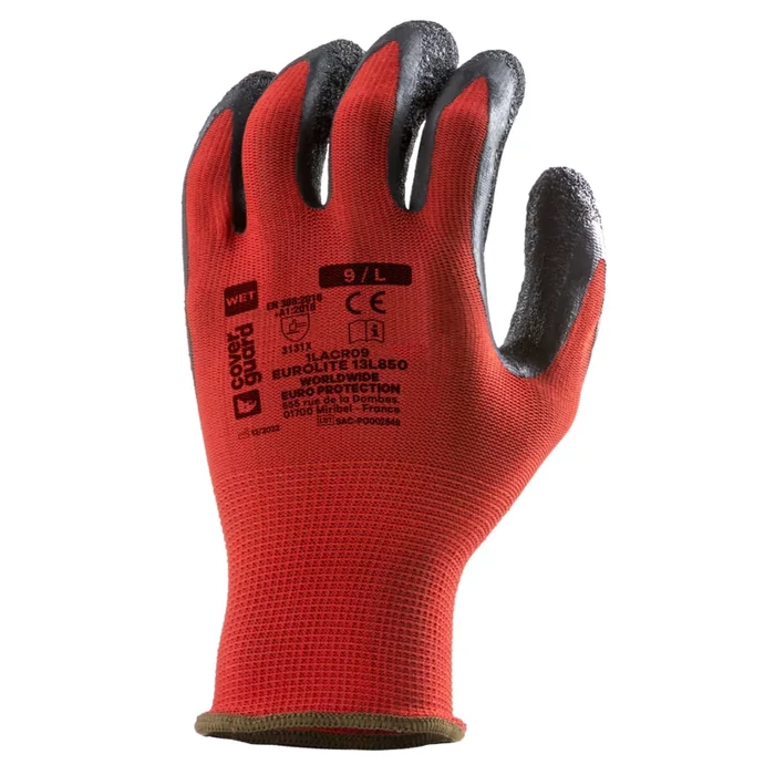 Coverguard 1LACR 13L850 Latex mártott védőkesztyű