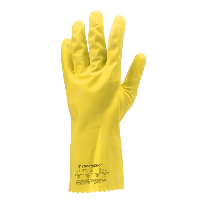 Coverguard Eurodip 5030 sárga latex gumikesztyű
