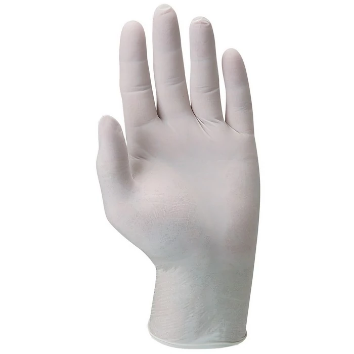 5806B - 5812B Púderozott latex egyszerhasználatos kesztyű