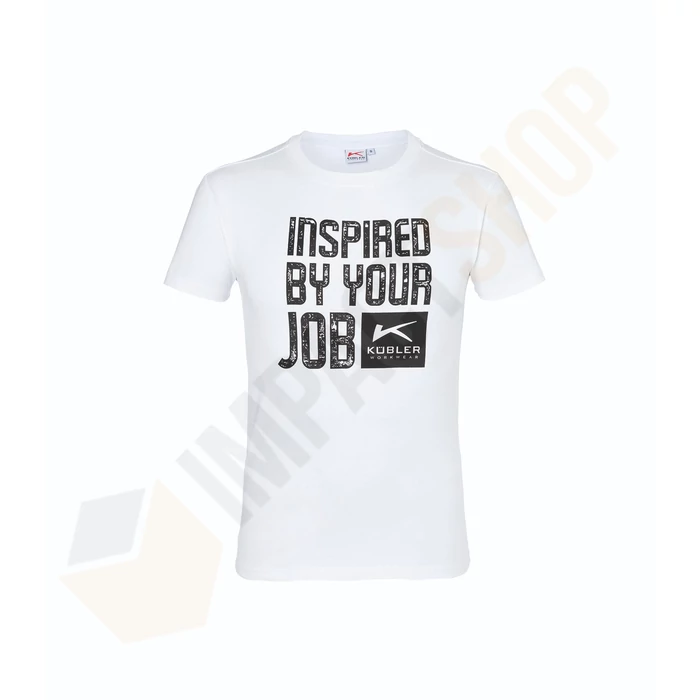Kübler Casual print póló fehér (2XL-es méret kiárusítás)