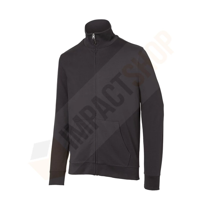 Kübler Shirts cipzáros galléros pulóver antracit (M-es méret)