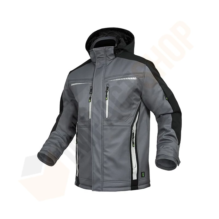Leib Wächter Flex-line softshell kabát - szürke-fekete