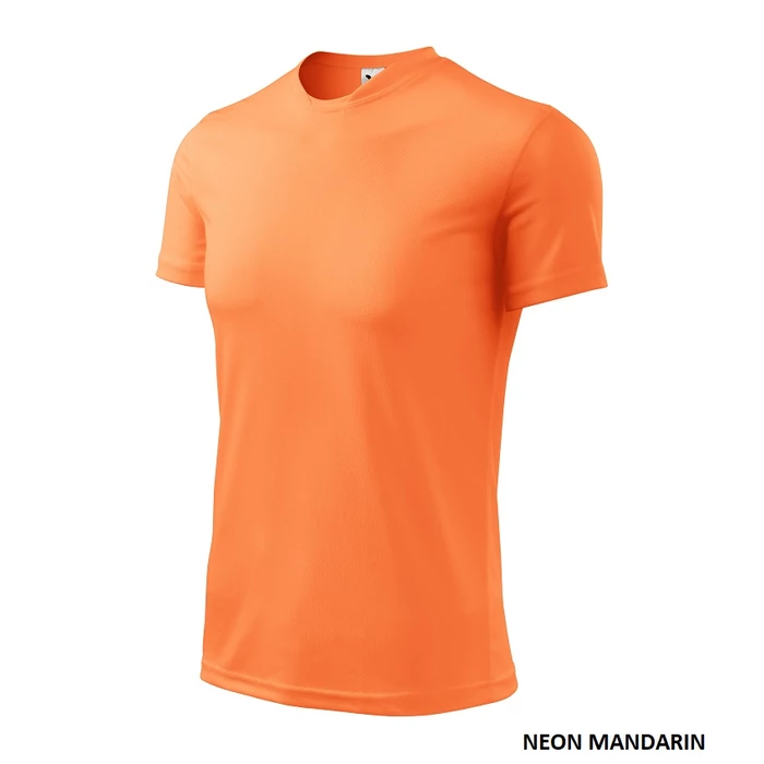 Malfini fantasy 124 poliészter póló Neon mandarin (88)