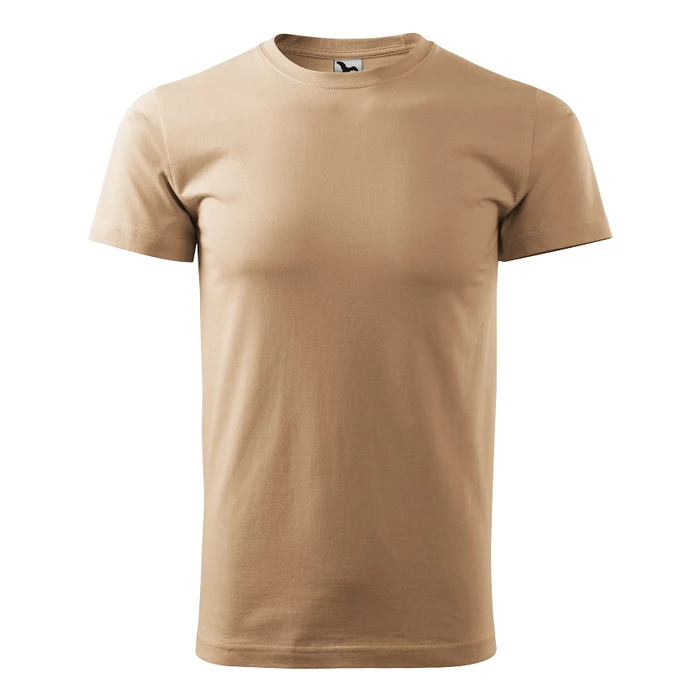 Heavy new 137 unisex környakas pamut póló Homok (08)