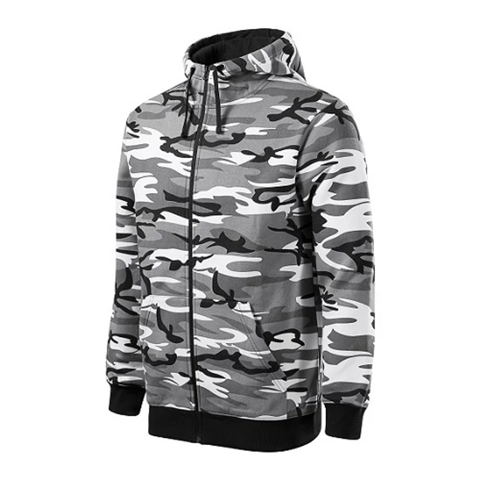 Malfini Camo zipper C19 Férfi felső Szürke terepszín (32)