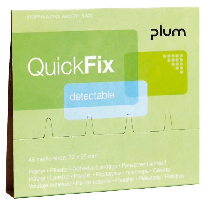 Plum QuickFix Detectable fémszálas 6x45 ragtapasz utántöltő