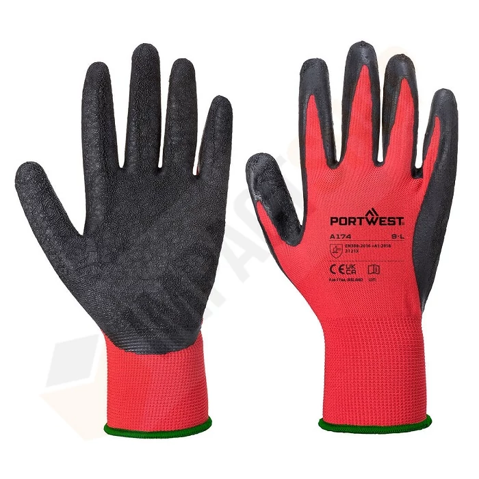 Portwest A174 Flex Grip latex védőkesztyű
