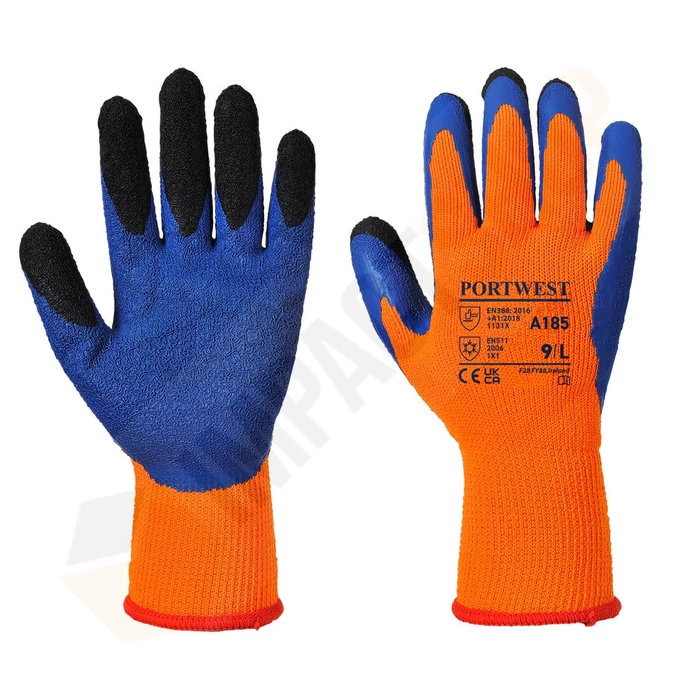 Portwest A185 Duo-Therm latex mártott védőkesztyű