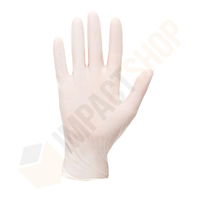 Portwest A910 Egyszerhasználatos púderozott latex kesztyű