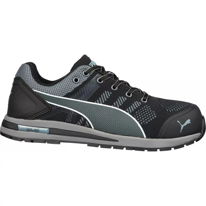 Puma Elevate Knit Black Low munkavédelmi cipő