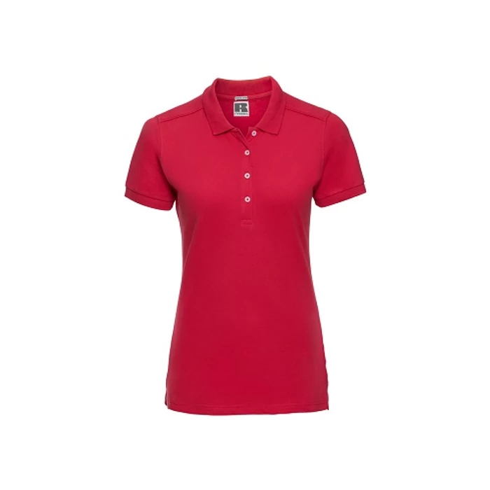Russel 0r566F Női Stretch galléros póló Classic red