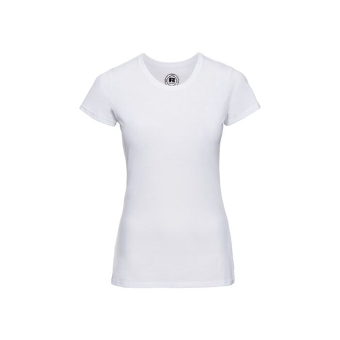 Russel női HD-T környakas póló White