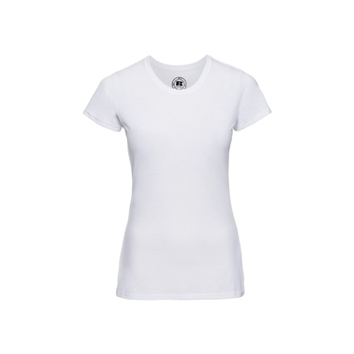 Russel női HD-T környakas póló White