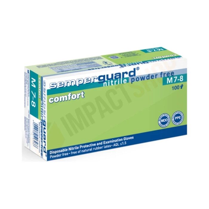 Semperguard Comfort púdermentes nitril kesztyű