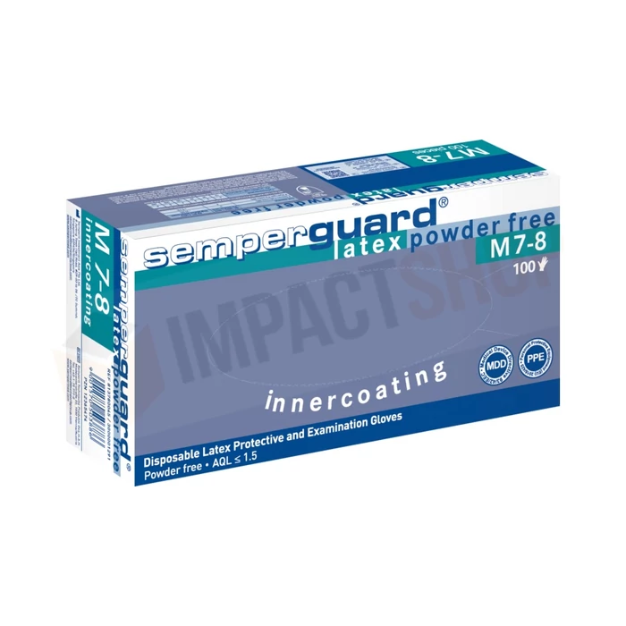 Semperguard Latex IC púdermentes kesztyű - Kartonos