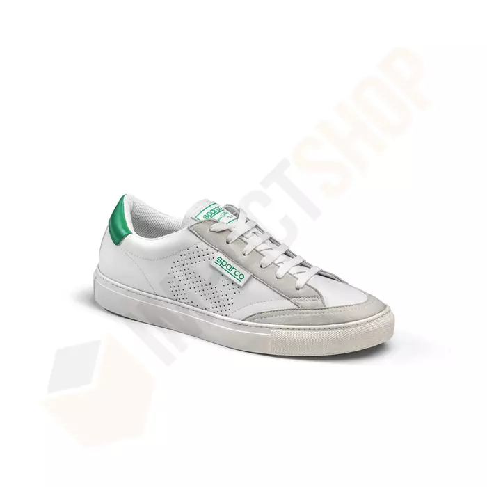 Sparco S-time cipő fehér zöld - Sparco sneaker