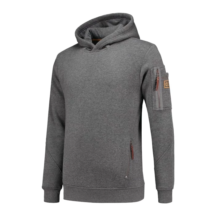 Tricorp T42 Prémium hooded sweater pulóver Stone melange (TD)