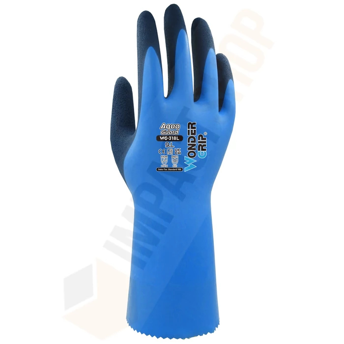 Wonder Grip WG-318L Aqua Guard vízálló latex kesztyű