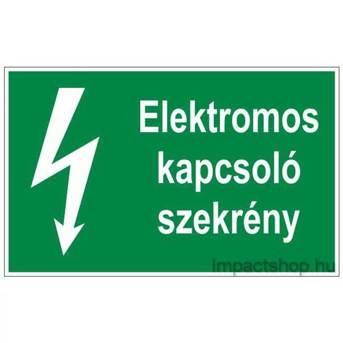 ELEKTROMOS KAPCSOLÓ SZEKRÉNY  (245X160 MM TÁBLA)