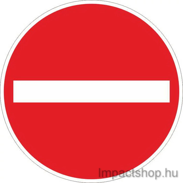 BEHAJTANI TILOS! (200X200 MM MATRICA)