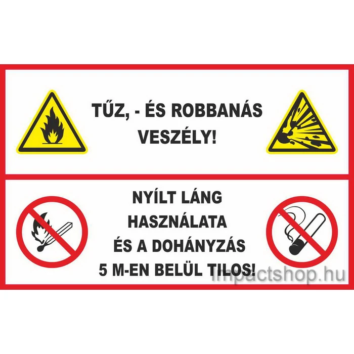 5 MÉTEREN BELÜL TILOS A DOHÁNYZÁS (297X210 MM MATRICA)