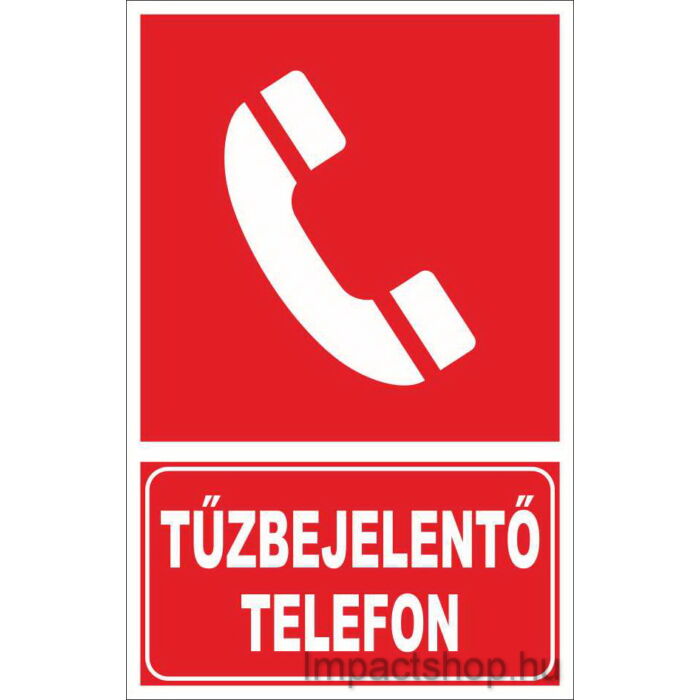 TŰZBEJELENTŐ TELEFON (160X250 MM MATRICA)
