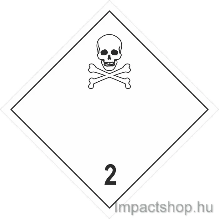 MÉRGEZŐ GÁZOK (100X100 MM MATRICA)