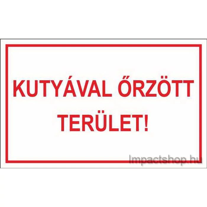 KUTYÁVAL ŐRZÖTT TEÜLET (160X100 MM TÁBLA)