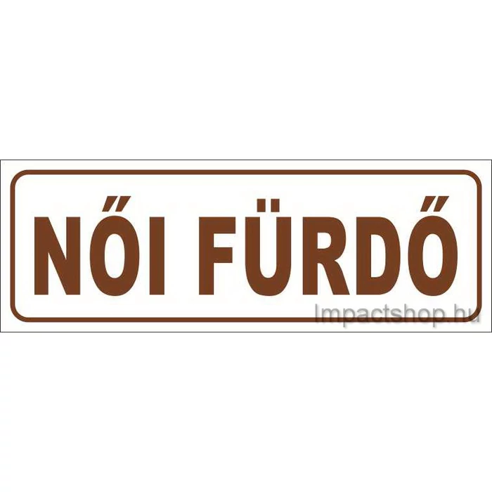 NŐI FÜRDŐ (200X70 MM MATRICA)