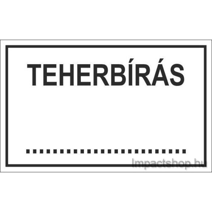 TEHERBÍRÁS (245X175 MM TÁBLA)
