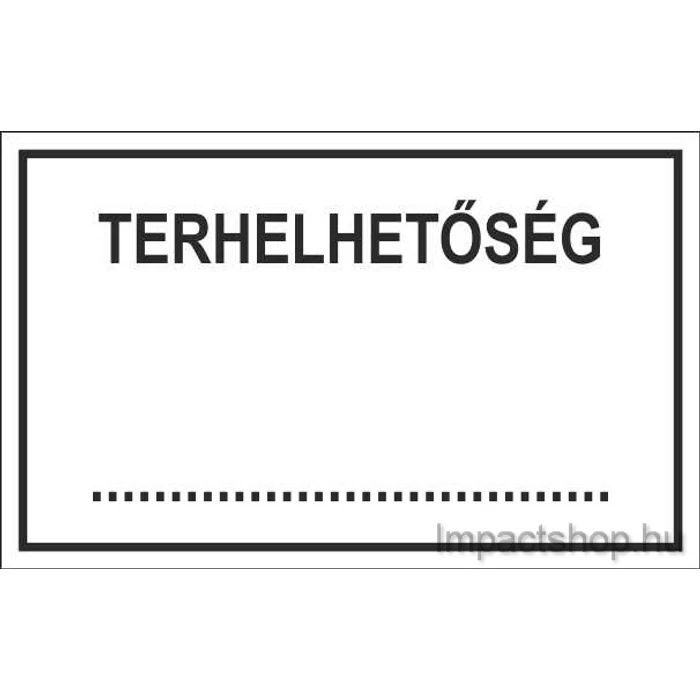 TERHELHETŐSÉG (245X175 MM TÁBLA)
