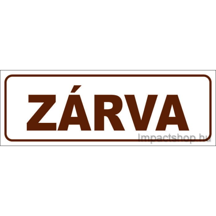 ZÁRVA (200X70 MM MATRICA)