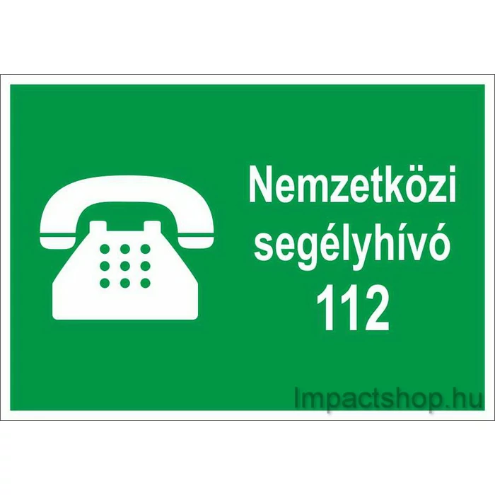 NEMZETKÖZI SEGÉLYHÍVÓ (250X160 MM MATRICA)