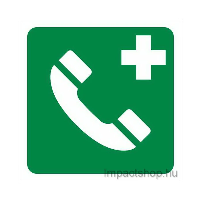 VÉSZBEJELENTŐ TELEFON (160X160 MM MATRICA)